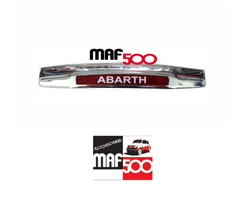 Fanale posteriore luce targa cromato Abarth Fiat 500 - Fanale posteriore luce  targa c